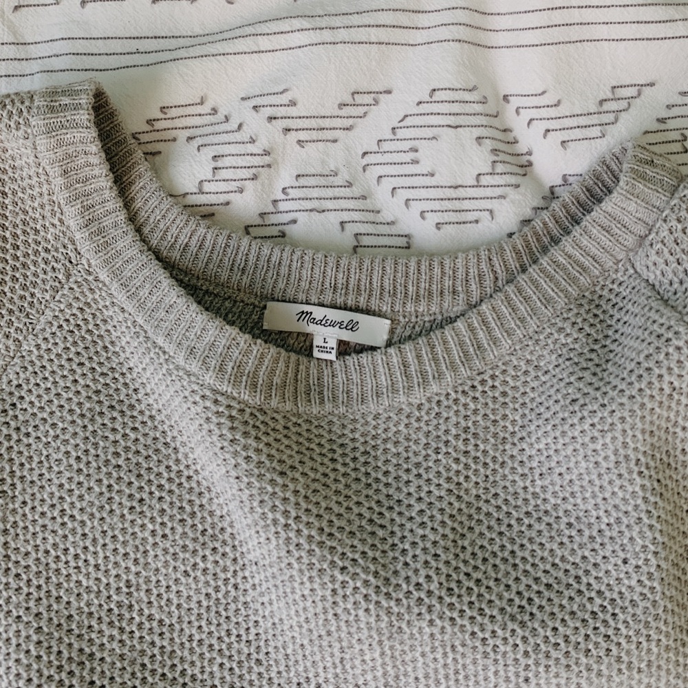 Madewell open back sweater